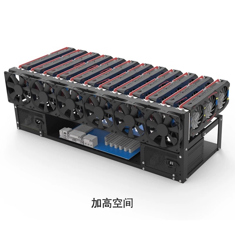 12 GPU Mining Rig Frame Open A - 12 Gpu Open Air Frame Case ulasan dan harga