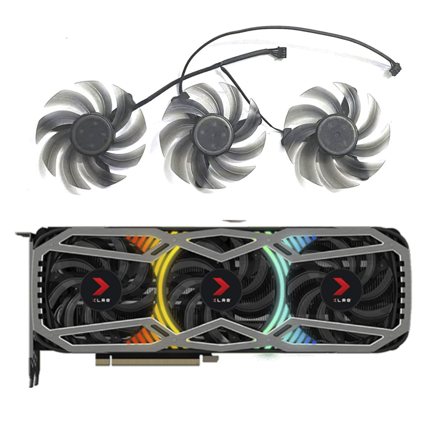 82MM FD8015U12D For PNY RTX 30 - Rtx 3090 24Gb Graphics Card ulasan dan harga